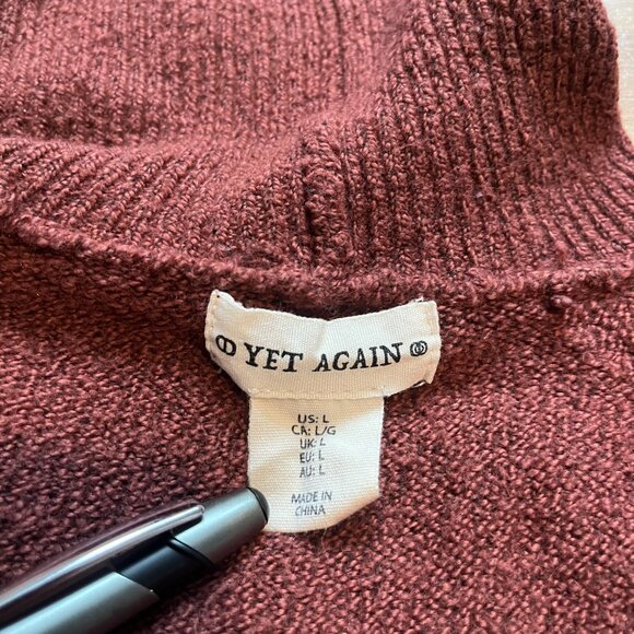 Yet again Knit Sweater Barbiecore High Neckline Shortsleeve Solid Color Slim Fit - Picture 5 of 5